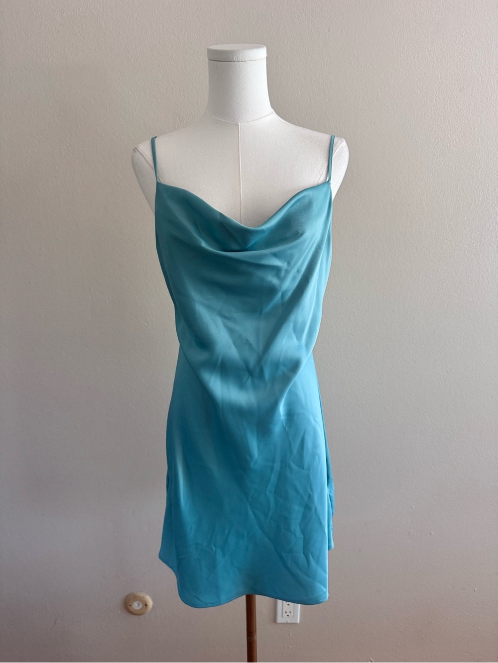 Urban Outfitters Aqua Mini Slip Dress